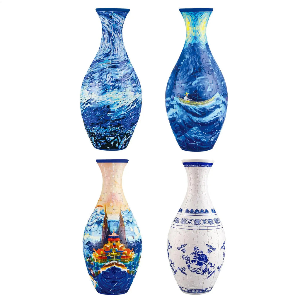 Puzzle Vase For Adults Unique Flower Vase Jigsaw Puzzle Planter Flower Vase Puzzle Made By 160 Curved Puzzle For House Warming Qme
