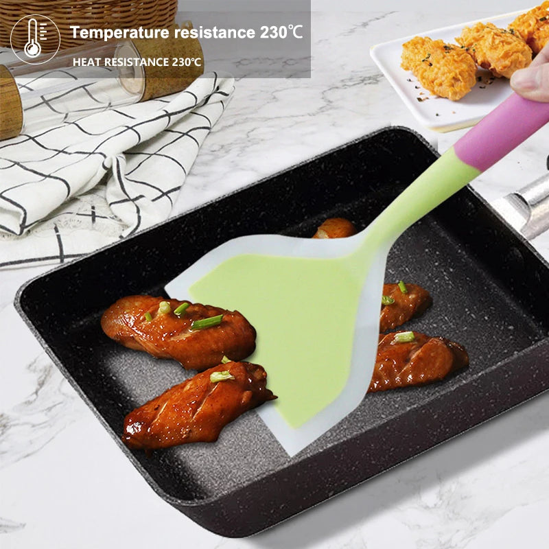 Non-stick Shovel Kitchen Utensils Silicone Spatula Tool Tamagoyaki Qme Default Title
