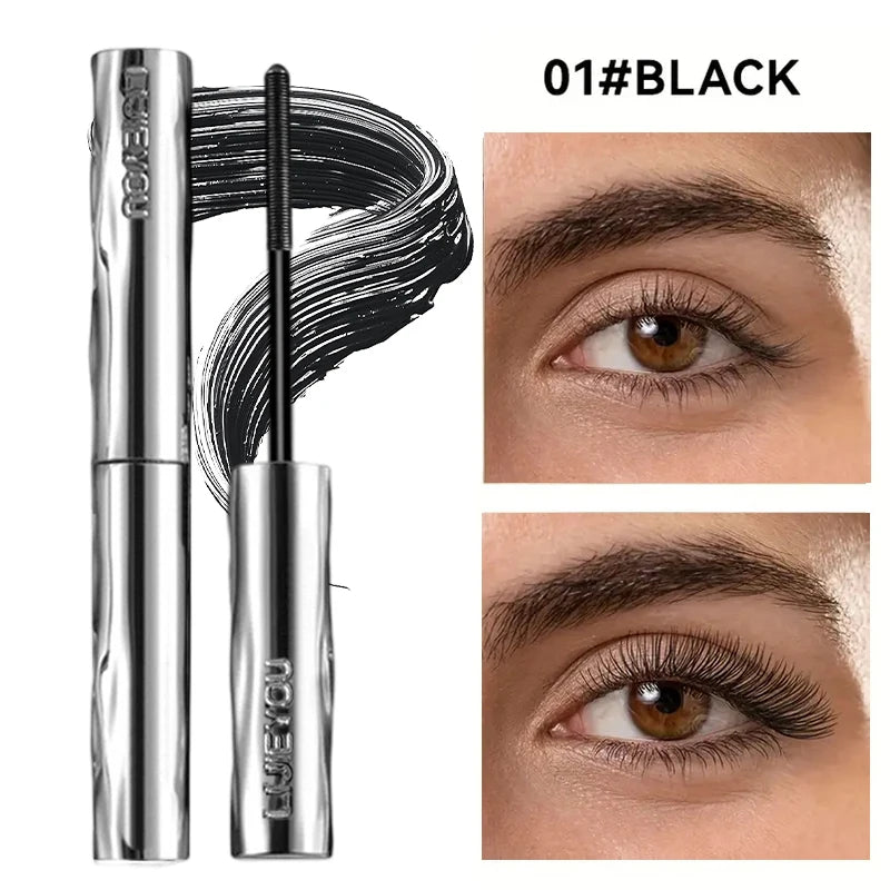 Steel Tube Mascara Waterproof Sweat-proof Formula Thickens Lengthens Qme 01Black