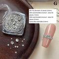 3D Nail Art Rhinestone Assemble Heart Butterfly Flatback Glass Qme G