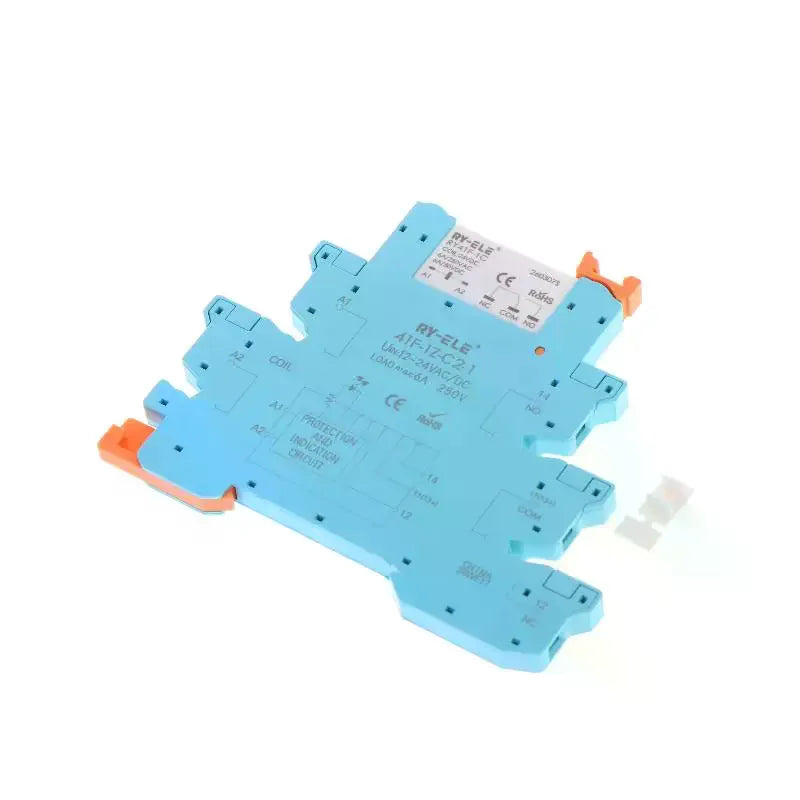 Slim Profile Relay RY41F-1C 12V 24V DC Ultra-thin Electromagnetic Relay Substitute for Hongfa RSL-1C-ZN PLC Interface Relays Qme