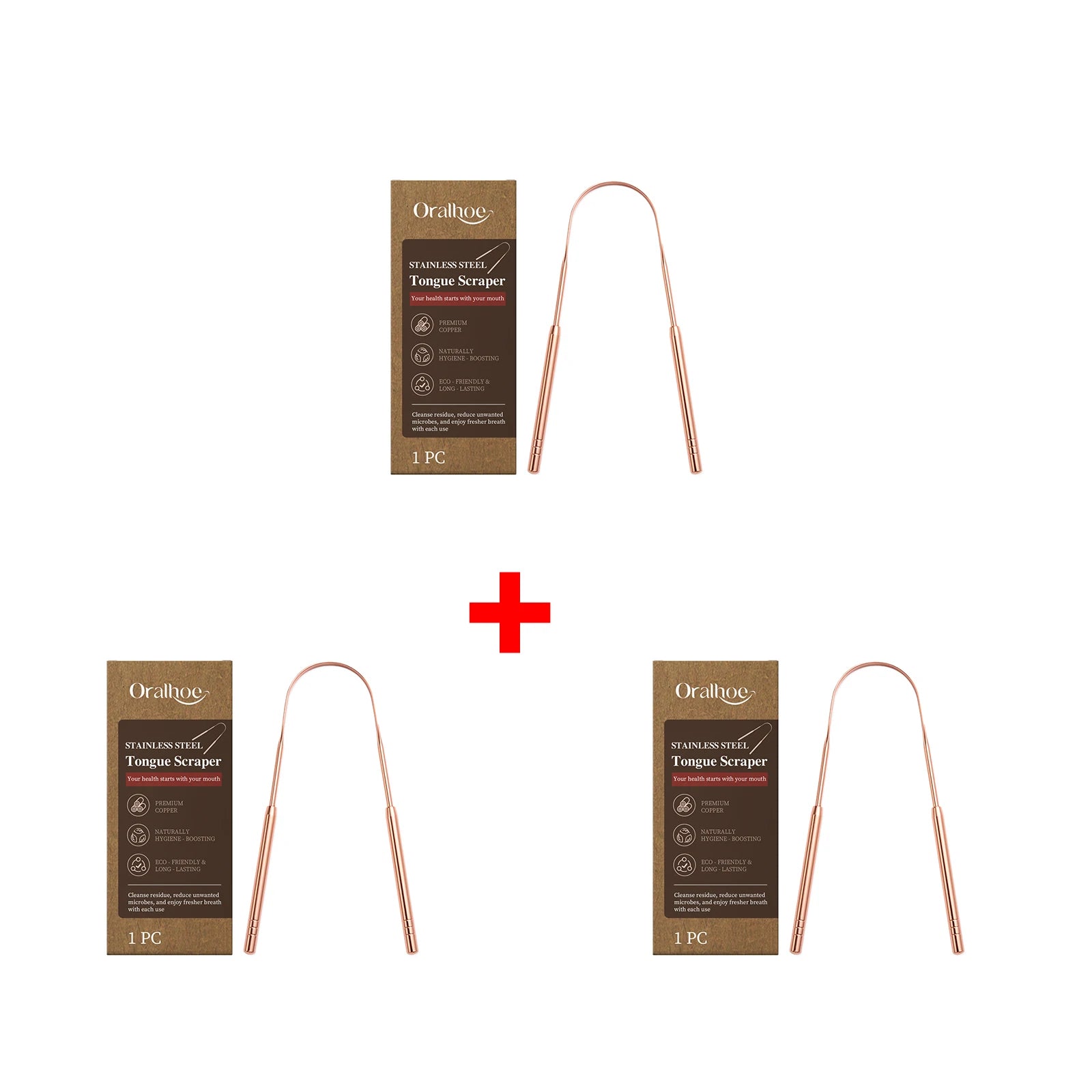 1/2/3pcs Stainless Steel Tongue Scraper Tongue Cleaning Brush Remove Mouth Odor Improve Bad Breath Keep Fresh Oral Hygiene Tools Qme 3pc Boxed