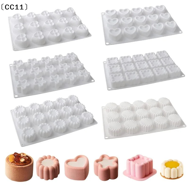 Round Silicone Cake Mold Cylinder Shape Flexible Reusable Baking Tray Qme