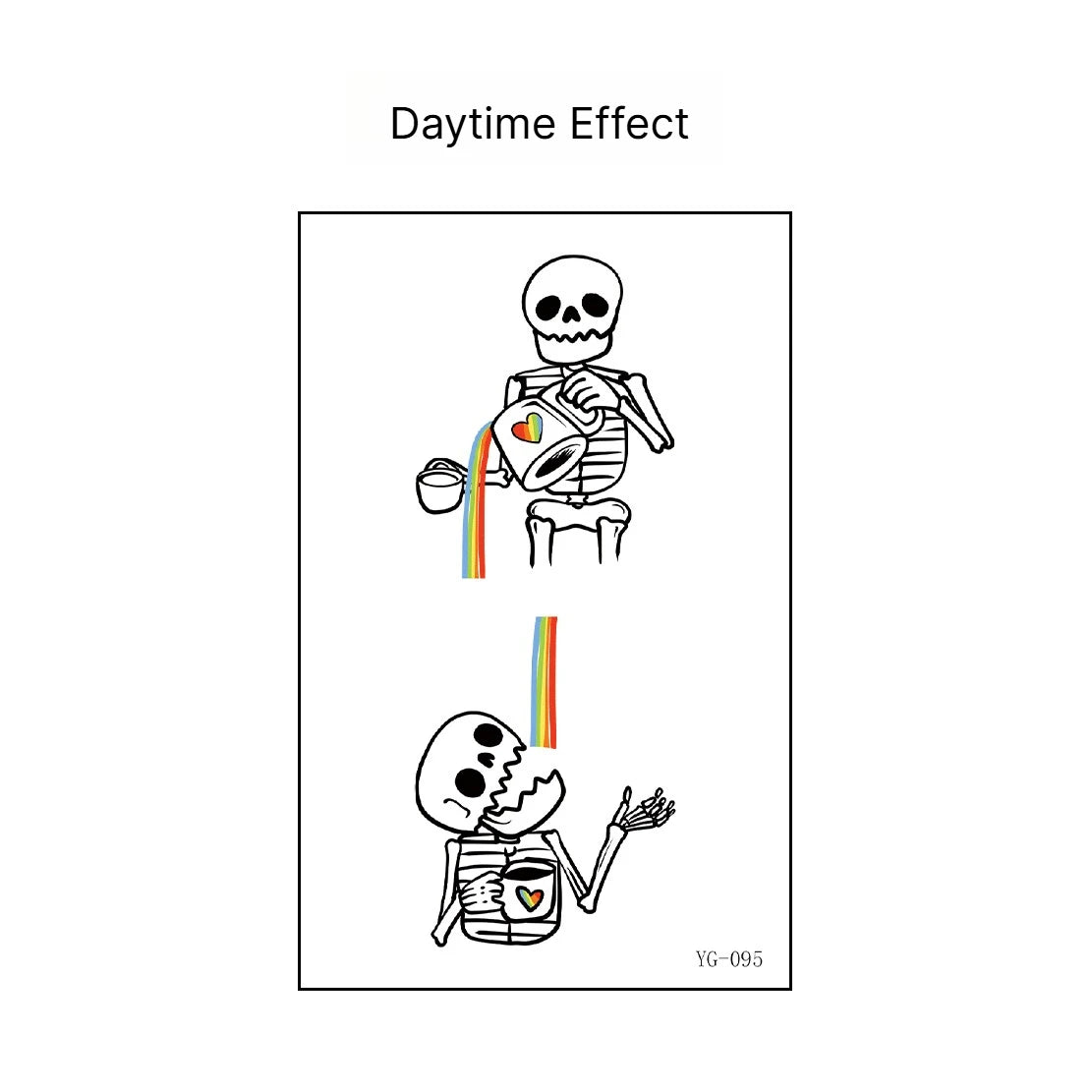 4/6 A Sheets Luminous Temporary Tattoos Bulk Rainbow LGBT Pride Face Body Stickers for Women Men Glow in The Dark Party Supplies Qme