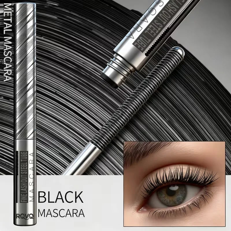 Waterproof Steel Tube Mascara Black Brown Lengthening Curling Qme 01Black