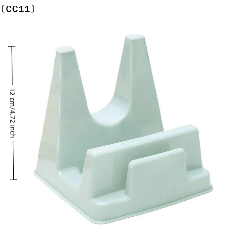 Plastic Pot Lid Holder Bracket Shelf Kitchen No Drilling Required Qme