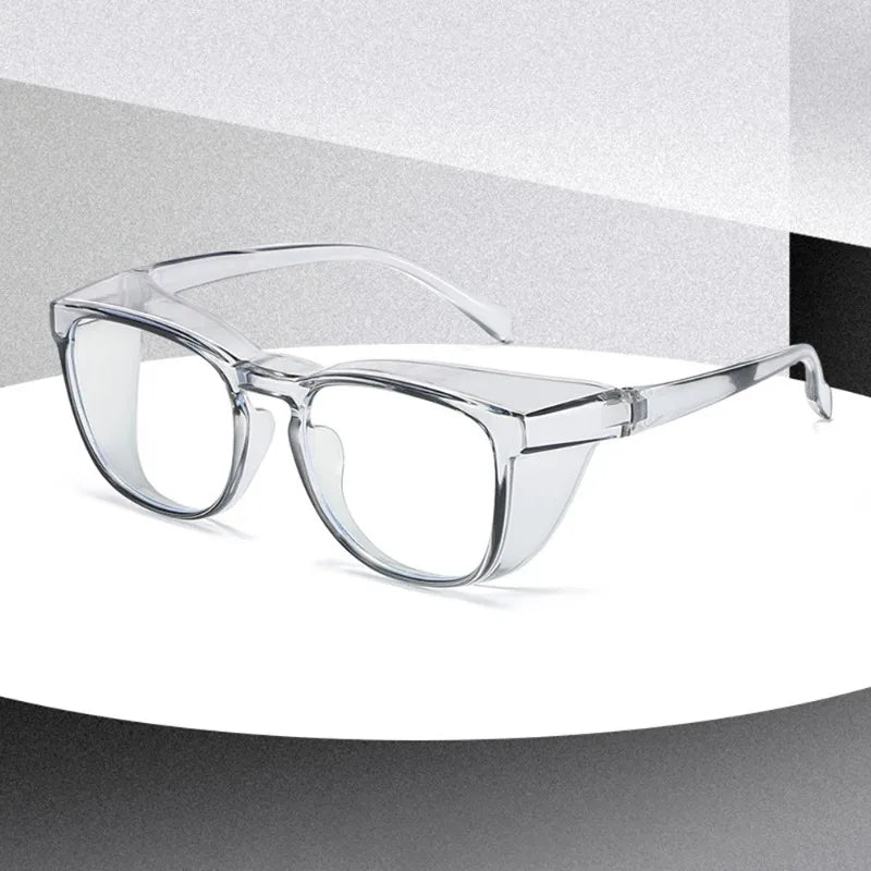 5PCS Fashion Transparent Oversized Anti-Blue Light Glasses Trendy Jelly Color Myopia Windproof Eye Protection Goggles Qme