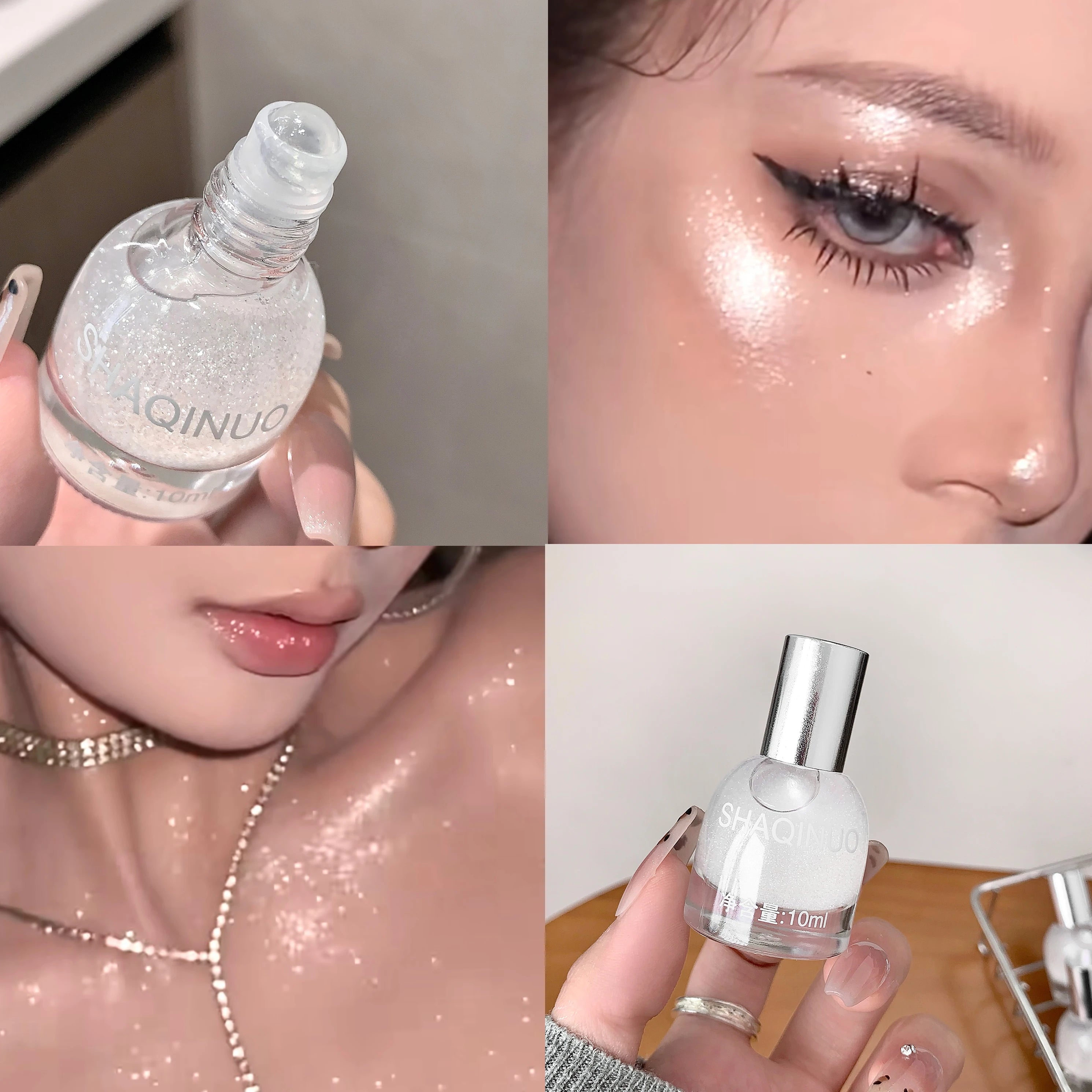 SAHQINUO Roll-on Pearlescent Diamond Highlighting Liquid Intense Qme