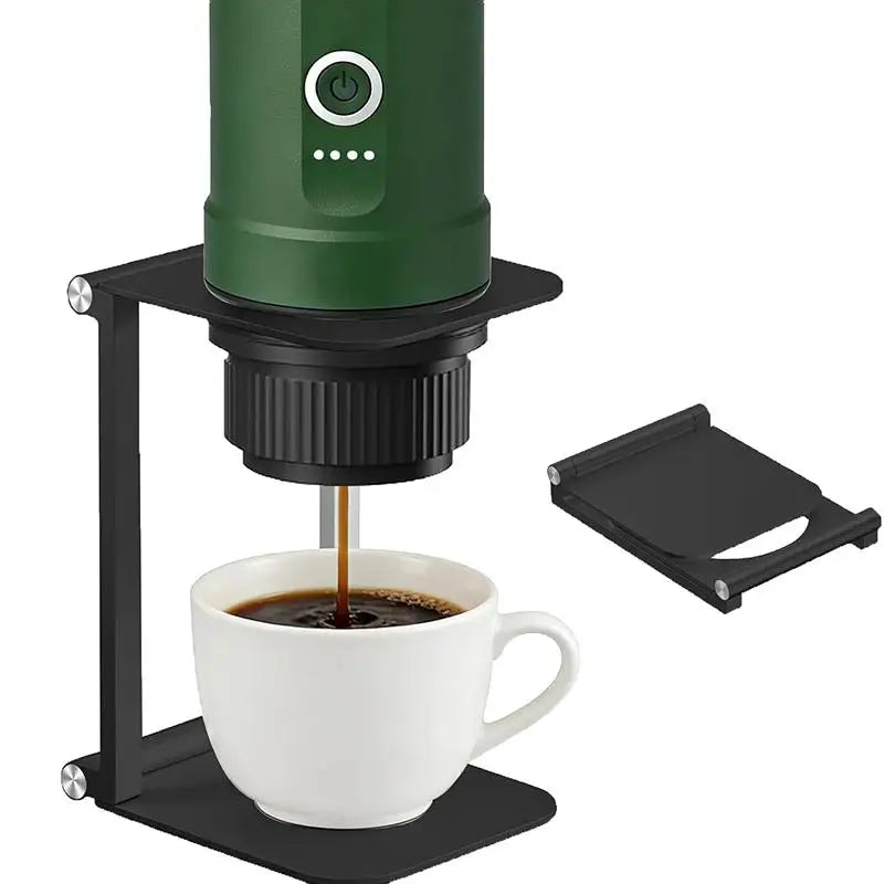 Foldable Coffee Drip Holder Aluminum Alloy Support Stand Wireless Qme Black