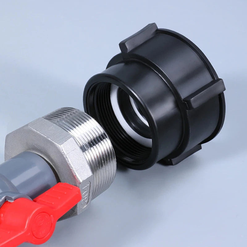 Water Tank Connector IBC Adapter Coarse Thread Fittings Garden Qme