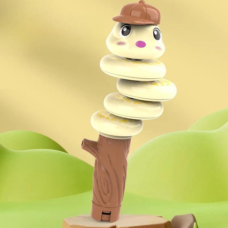 Whistling Snake Toy Twisting Whistle Animal Noise Makers Toddler Decompression Swinging Balance Toy Preschool Educational Toy Qme yellow whistle