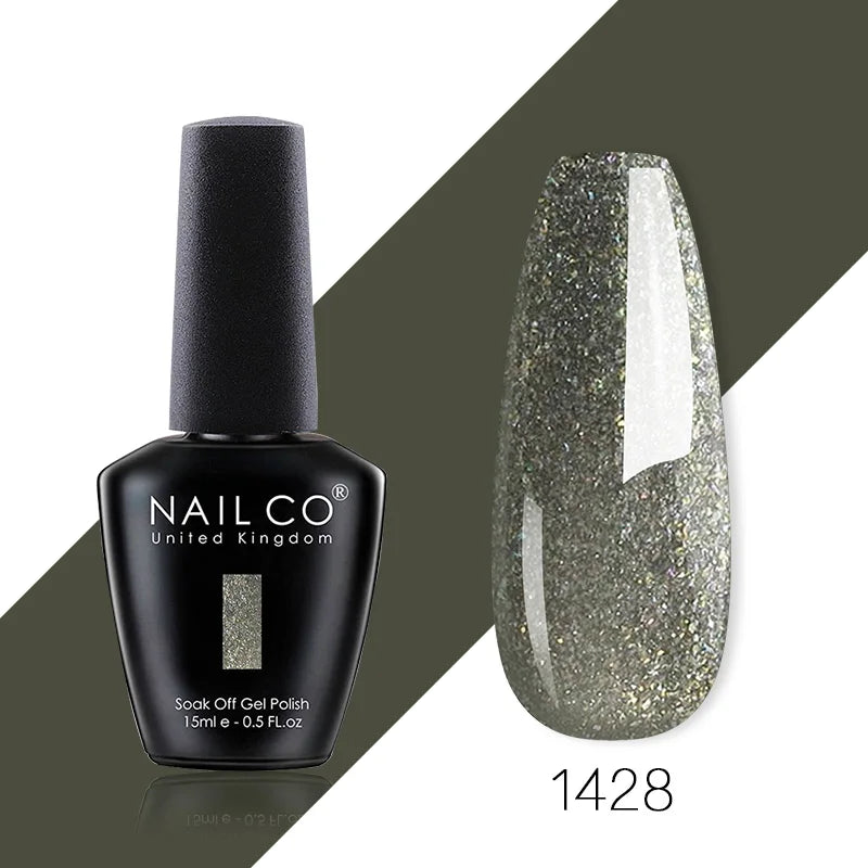 NAILCO 85 Colors Nail Gel UV LED Lacquer Manicure Varnish Hybrid Semi Qme 1428