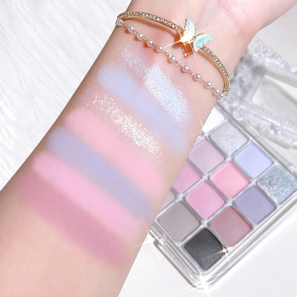 XIAOYUMI 16-Color Sunset Contour Highlighter Palette Waterproof Qme