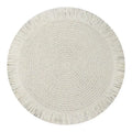 Woven Rattan Round Placemat Handmade Fringe Edge Heat Resistant Home Qme size1 F