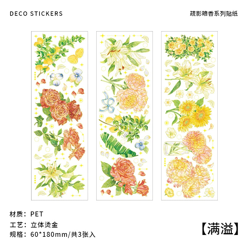 2 Sheets Chinese style Koi Flat Stickers aesthetic Journal notebook junk journal supplies Diy Scrapbooking Stationery Sticker Qme W