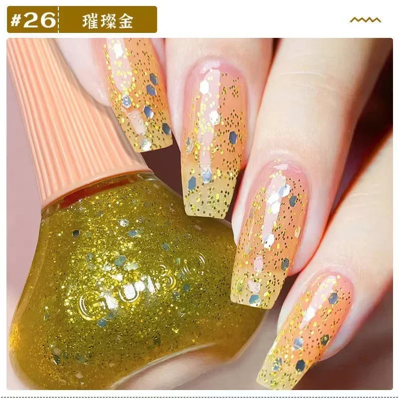 45 Colors Nail Polish Oil-based Nails No-bake Quick Dry Non-tear