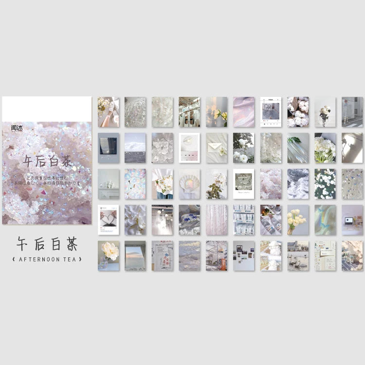 50sheets 50 Patterns Washi Paper Ins Stickers Book Aesthetic Scenery Sticker for Scrapbooking Journals Album Diary DIY Paers Qme 9