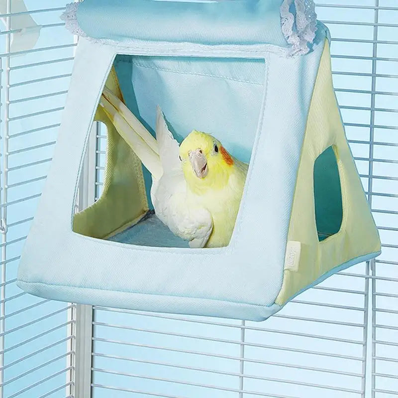 Bird Hammock Parakeet Cage Cockatiel Toys Four Seasons Parrot House Qme