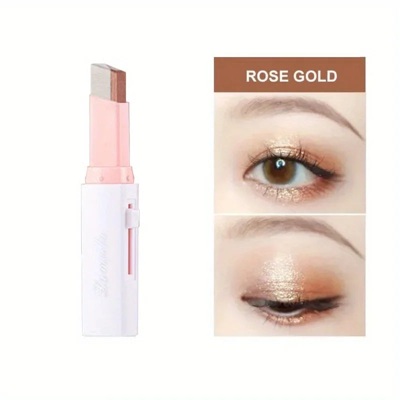 Two Color Gradient Eye Shadow Stick Three Dimensional Natural Without Taking Off Makeup Qme 06