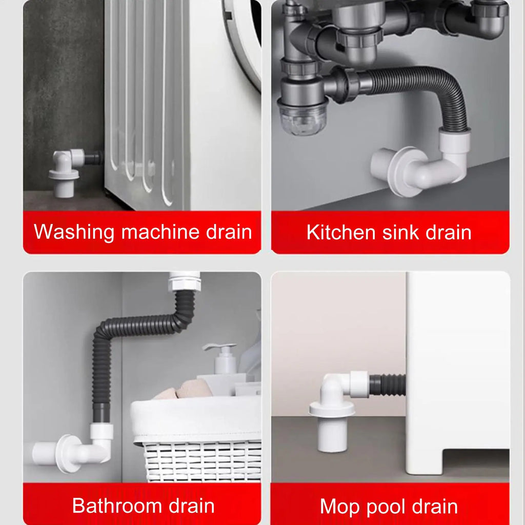 Wall Drain Pipe Odor Preventer Bathroom Kitchen Backflow Sink Plug Qme