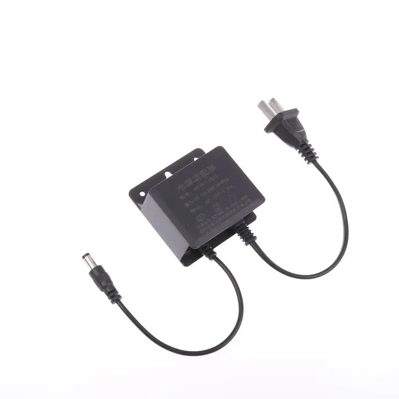 Waterproof Power Adapter DC12V 1 5A US Plug CCTV Security Qme 20cm
