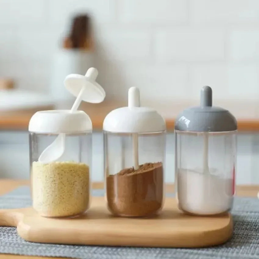Glass Spices Jars Stickers Salt Sugar Powder Olive Oil Pepper Qme