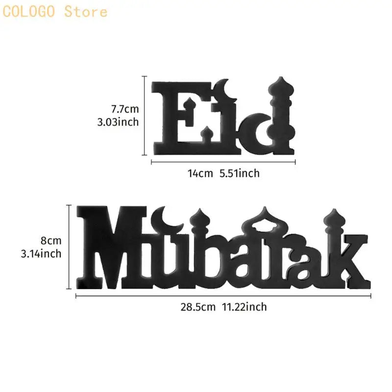 Moon Star Eid Decors Sign Mantels Shelf Desk Styling D0LD Qme