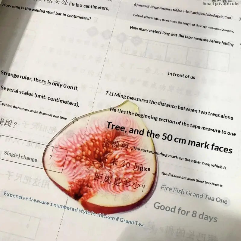 Reading Bookmark Simulation Fruit Desktop Decor Eye-catching Birthday Qme A7