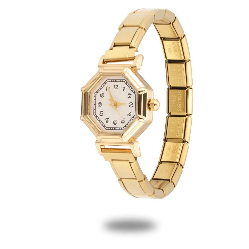2026 Fashion Women's Men's DIY Width Italian Elastic Charm Stainless