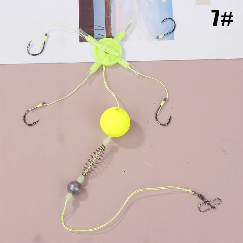 Fishing Bait Cage Tackle Anti Winding Float Line Group Feeder Sinker Qme 3