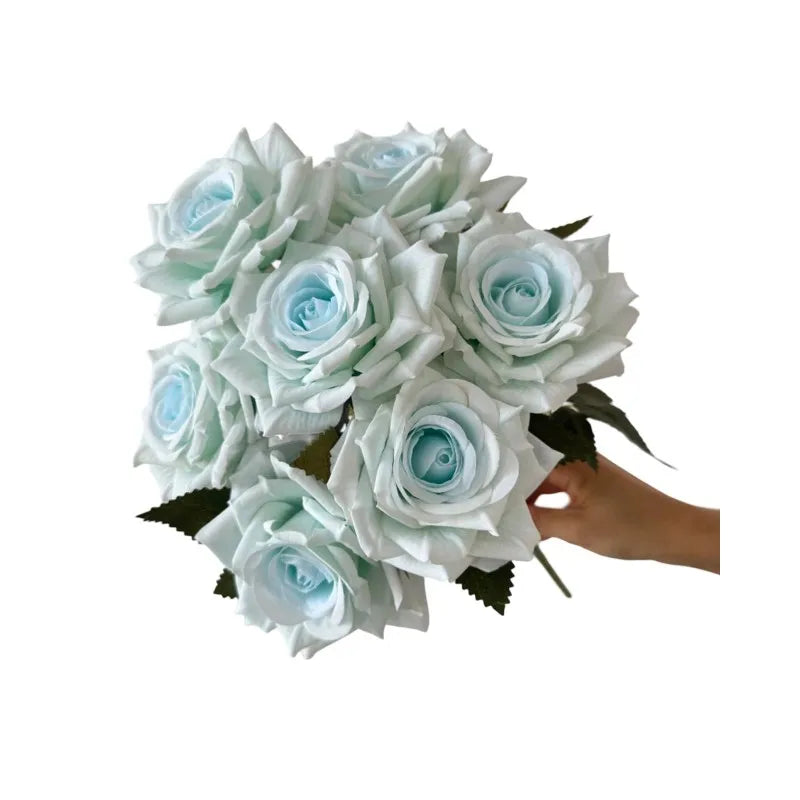 41CM Silk Screen Rose Artificial Flower Wedding Living Room Decoration Road Guide Bouquet, Artificial Flower Qme style 16