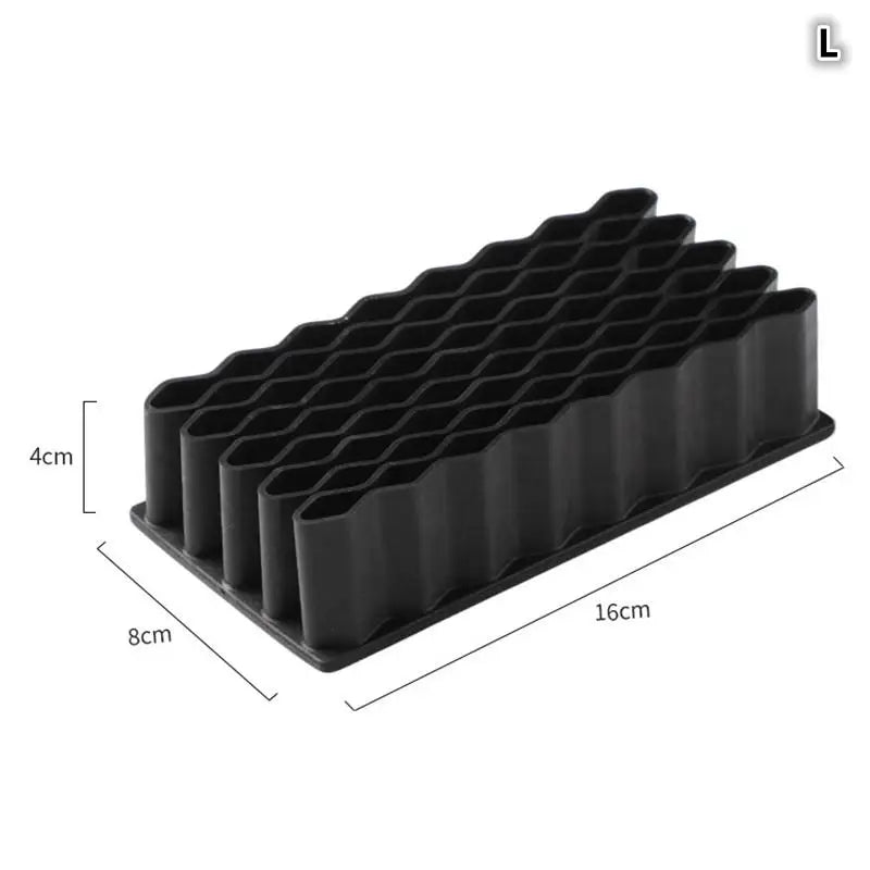 Creative Durable Desktop Brush Holder Pencil Paint Brushes Silicone Qme Large Black