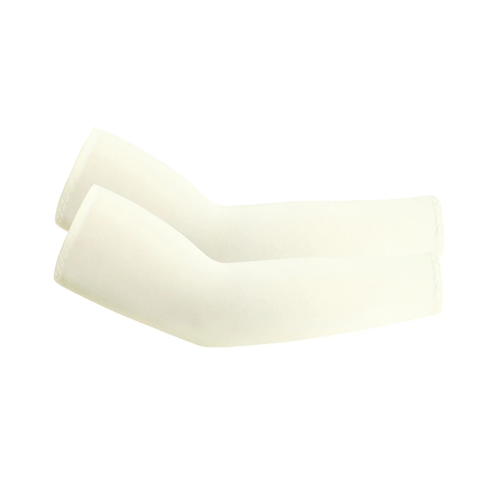 Lightweight Summer Sun-protective Sleeves for Outdoor Sports Cycling Hiking Solid Color Breathable Ice Sleeves Fishing Sleeves Qme Beige One Size