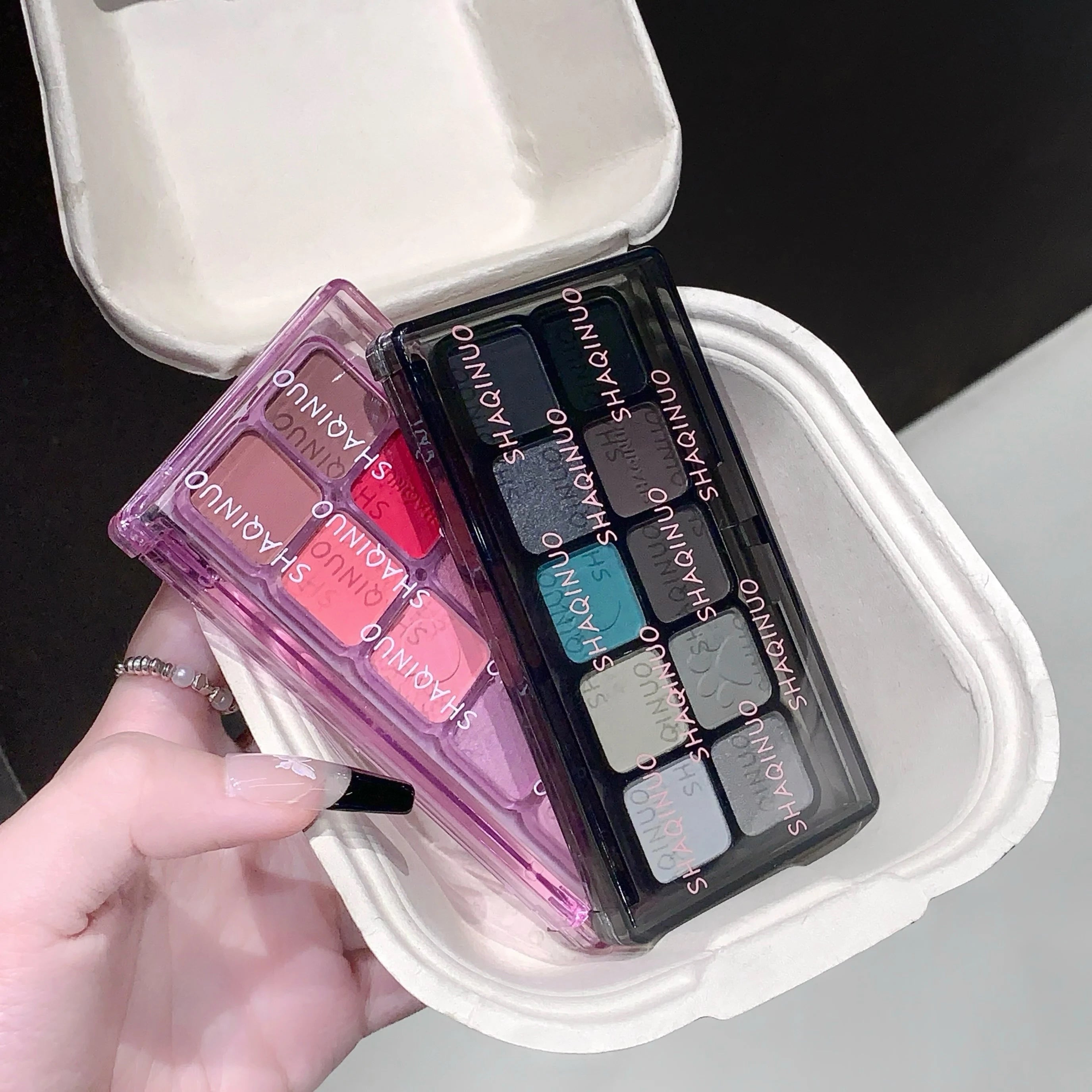 10-Color Eyeshadow Palette Colorful Matte Shimmer Pigment Smooth Qme