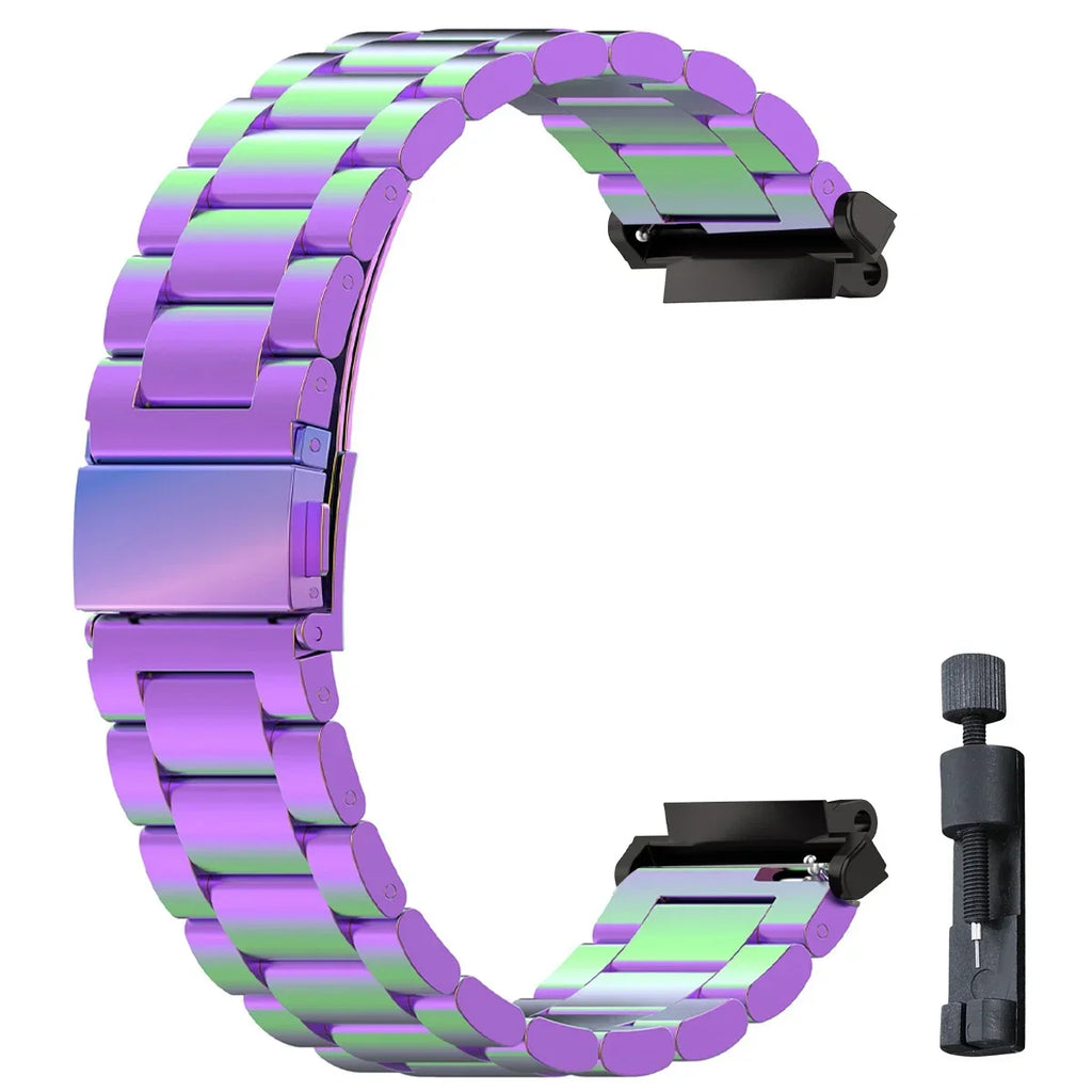 Stainless Steel Band for Amazfit T-rex 2 3 Ultra Watch Strap Metal for Amazfit Trex Pro T Rex Tyrannosaurus Smartwatch Bracelet Qme Color T-Rex Ultra