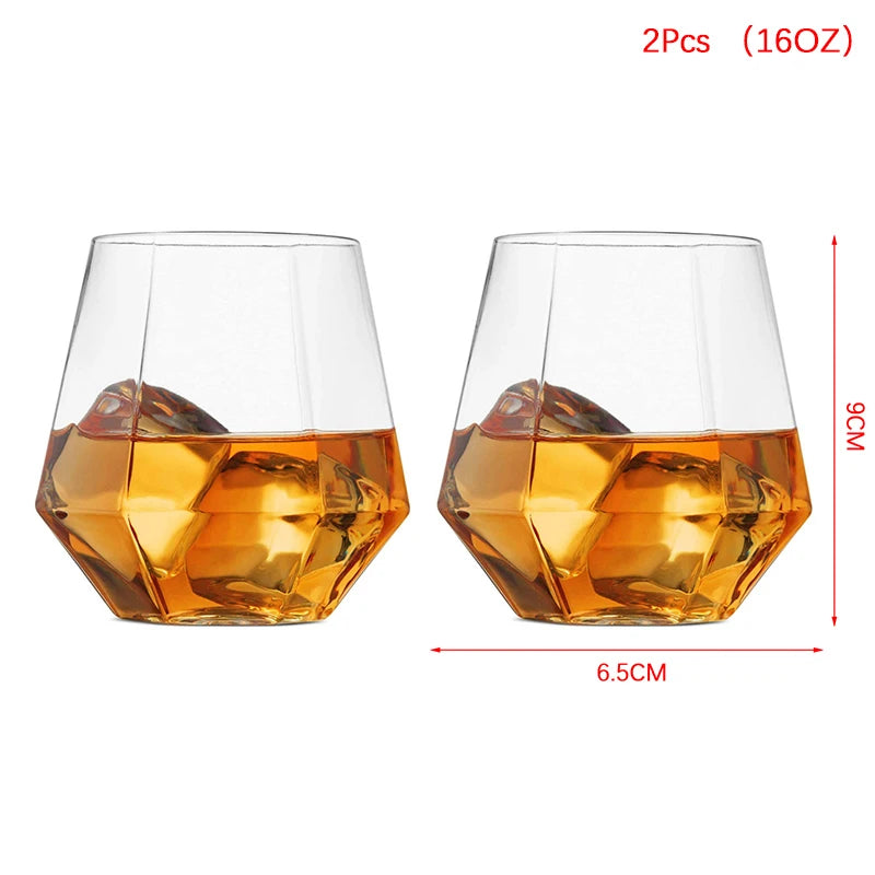 2/4pcs Shatterproof Plastic Wine Glass Unbreakable PET Red Wine Tumbler Glasses Cups Reusable Transparent Fruit Juice Beer Cup Qme C