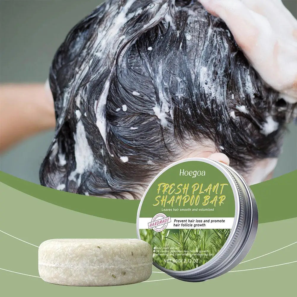 Rosemary Hair Loss Shampoo Soap Deep Cleansing Scalp Massage Qme