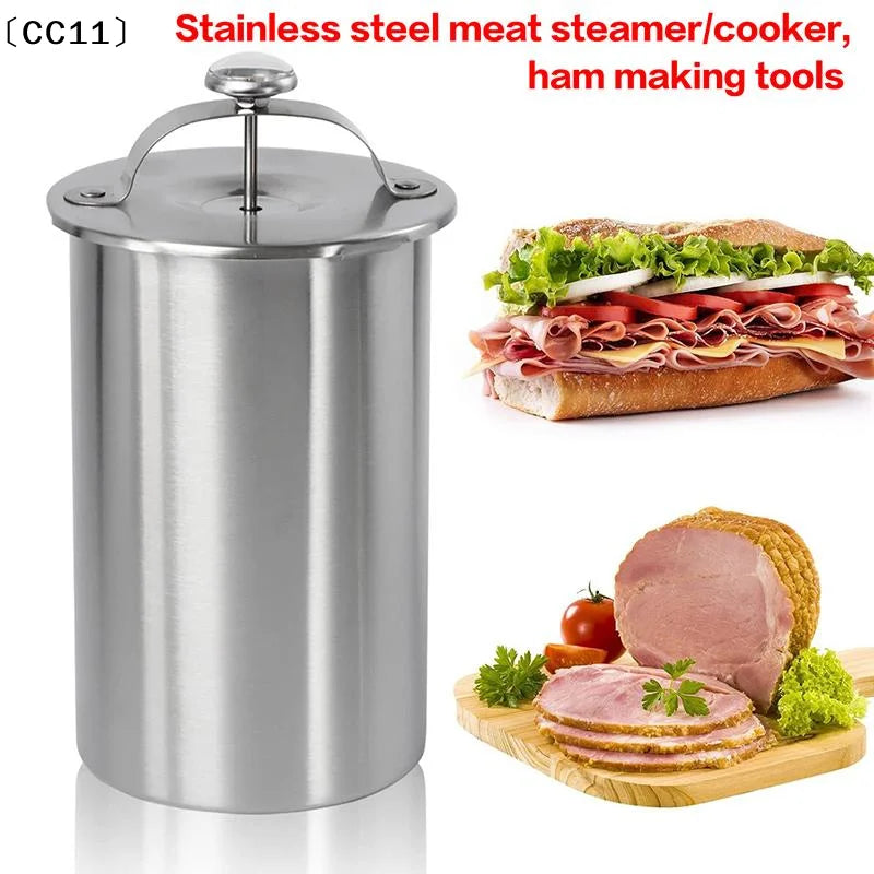 Ham Maker Stainless Steel Meat Press Cooker Deli Mold Pork Poultry Qme