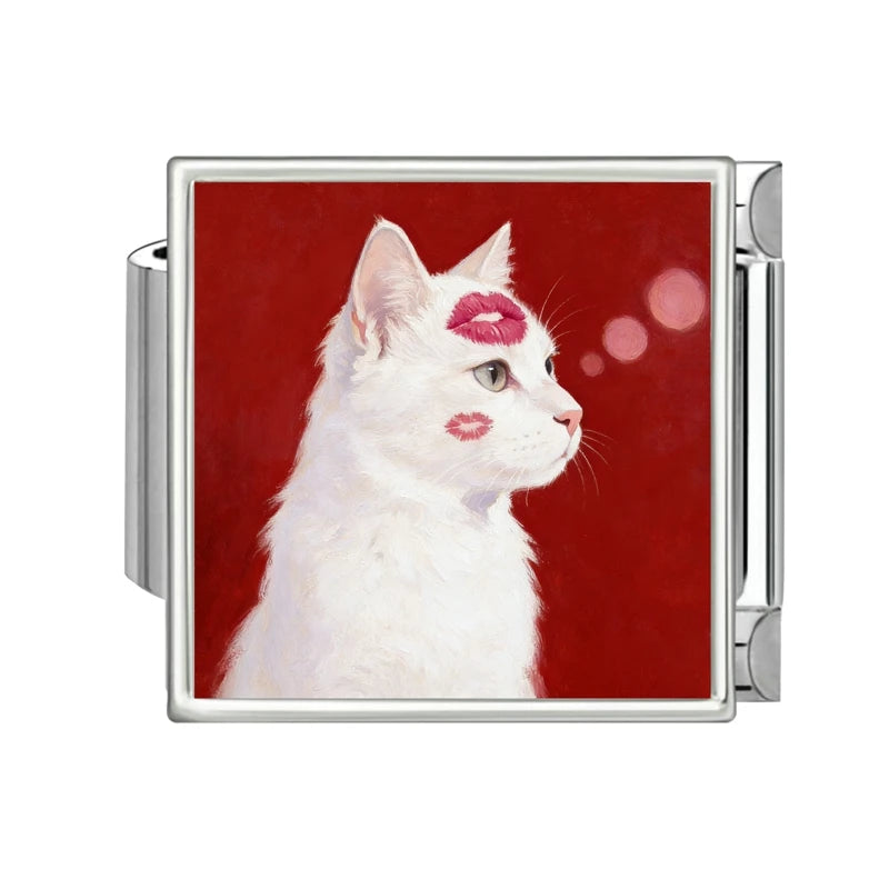 Fashion 2026 Colored Color Charms Animals Series Cat Dogs Italian Link Fit 9mm Stainless Steel Bracelet Jewelry Making DIY Gifts Qme Style 12