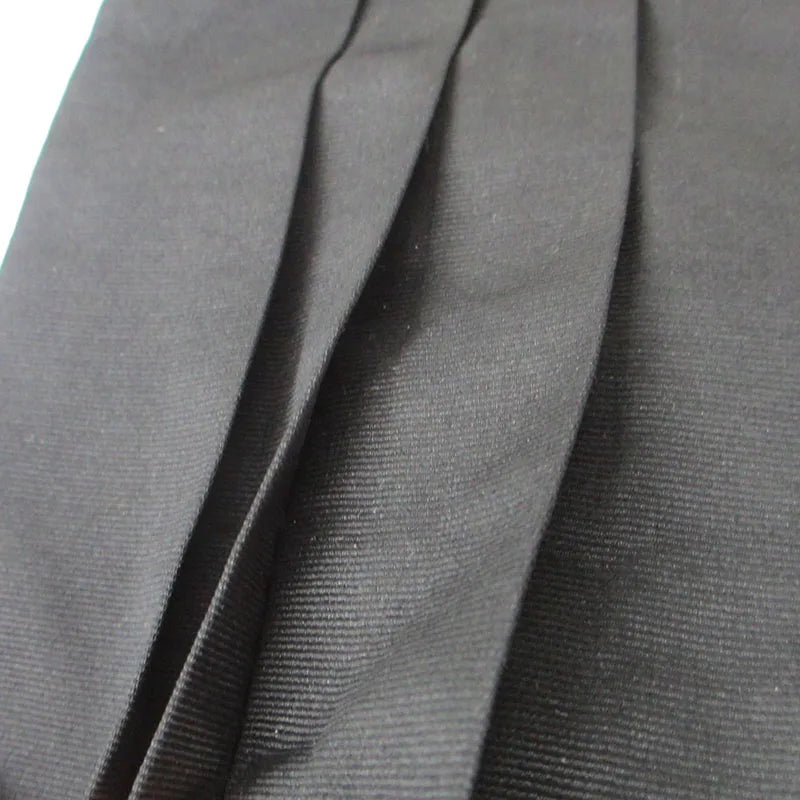 Men's Classic Cummerbund Black Silk Buckle Elastic Bellyband Formal Qme