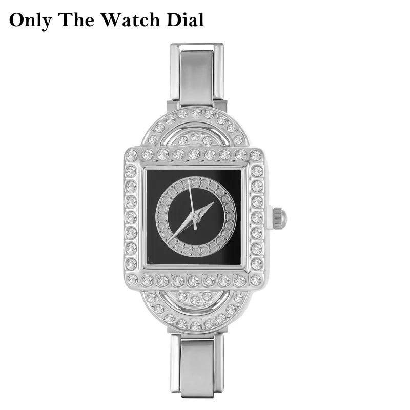 Fashion Women's Men's DIY Width Italian Elastic Charm Stainless