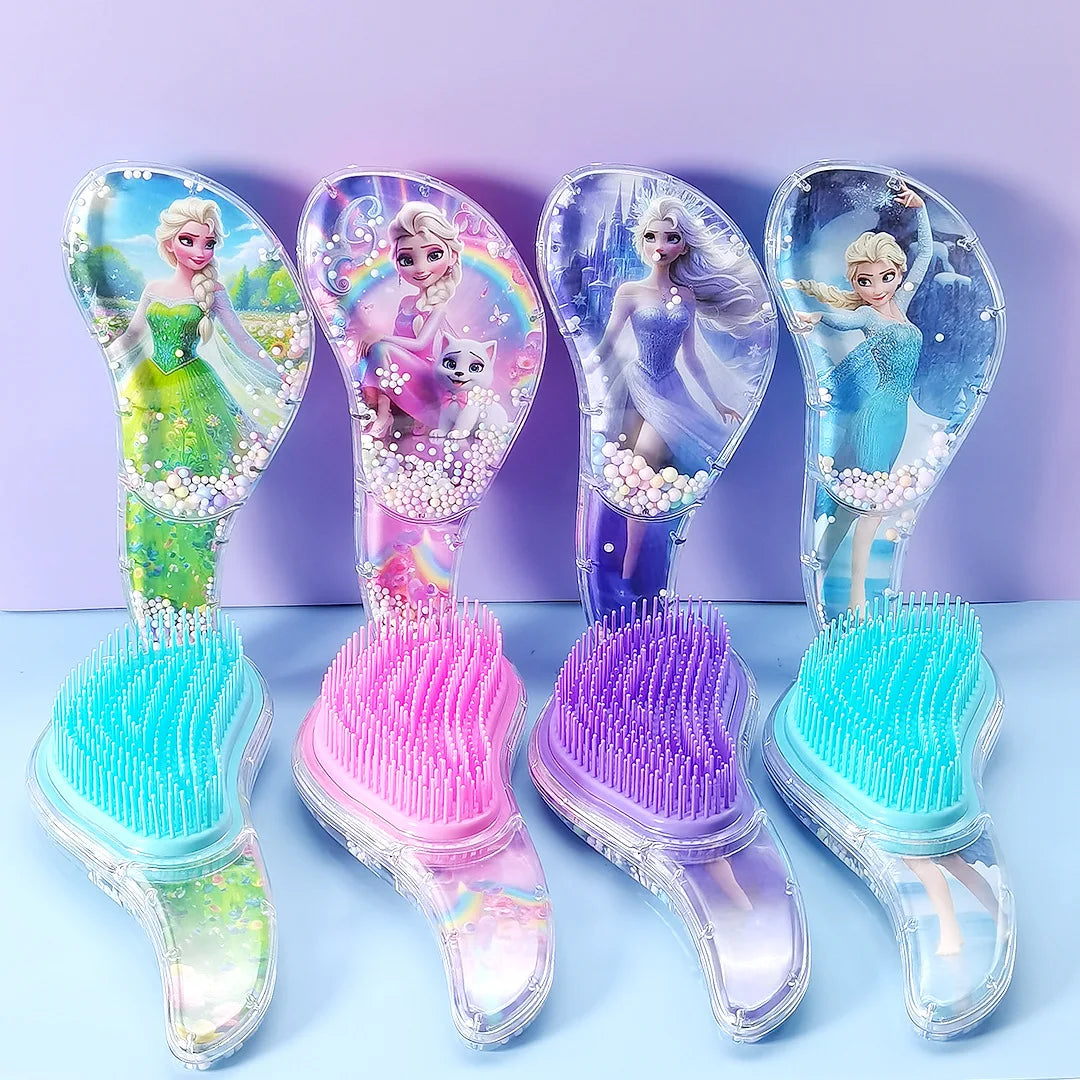 Hello Kitty Kuromi S-Shaped Transparent Cartoon Comb Student Anti-Tangle Massage Comb Hair-Smoothing Plastic Hair Comb Qme 006 Random Style