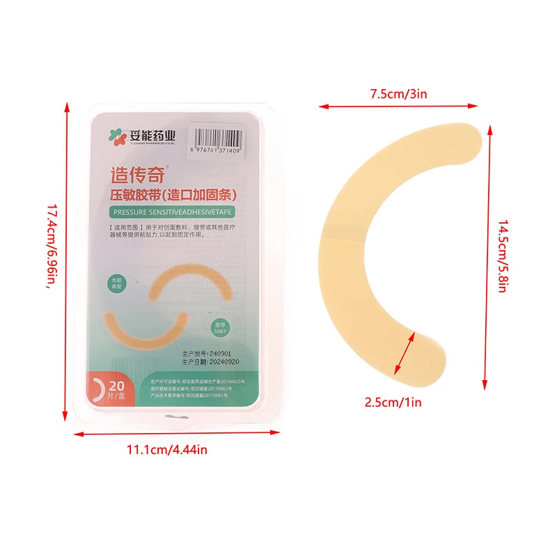 Box Hydrocolloid Elastic Ostomy Barrier Strips Waterproof Leak-proof Qme