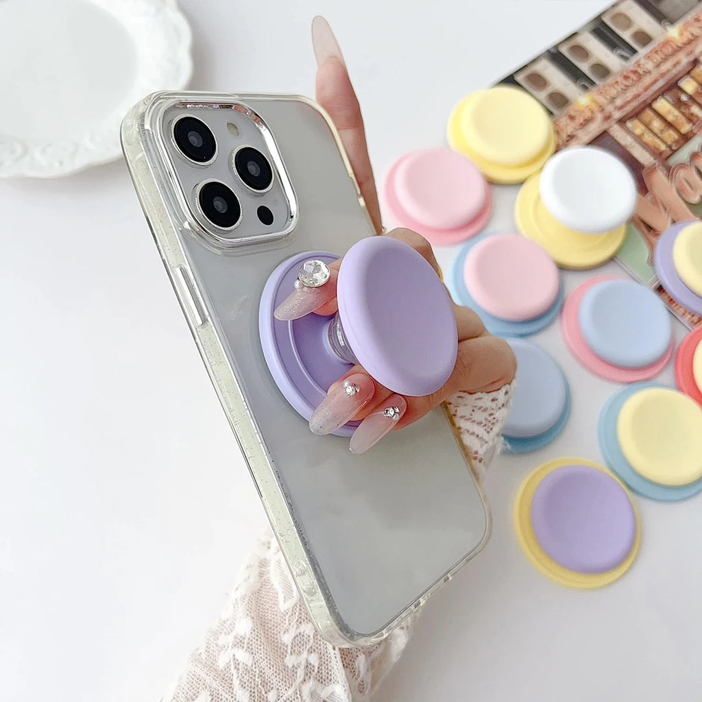 Macaron Colored Silicone Magnetic Air Cushion Stand Adhesive Backing Qme