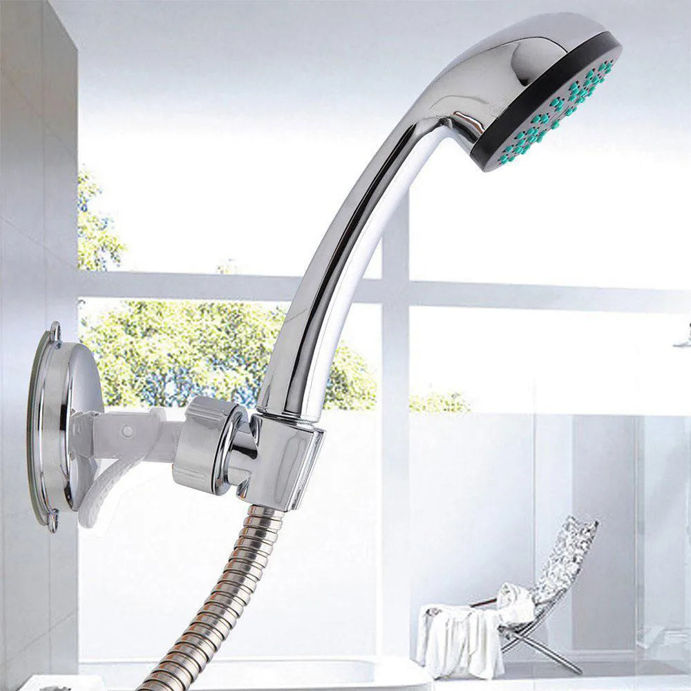 Shower Head Holder Bathroom Strong Vacuum Suction Cup Wall Mount Holder Adjustable Hand Shower head Bracket Bathroom Accessory Qme