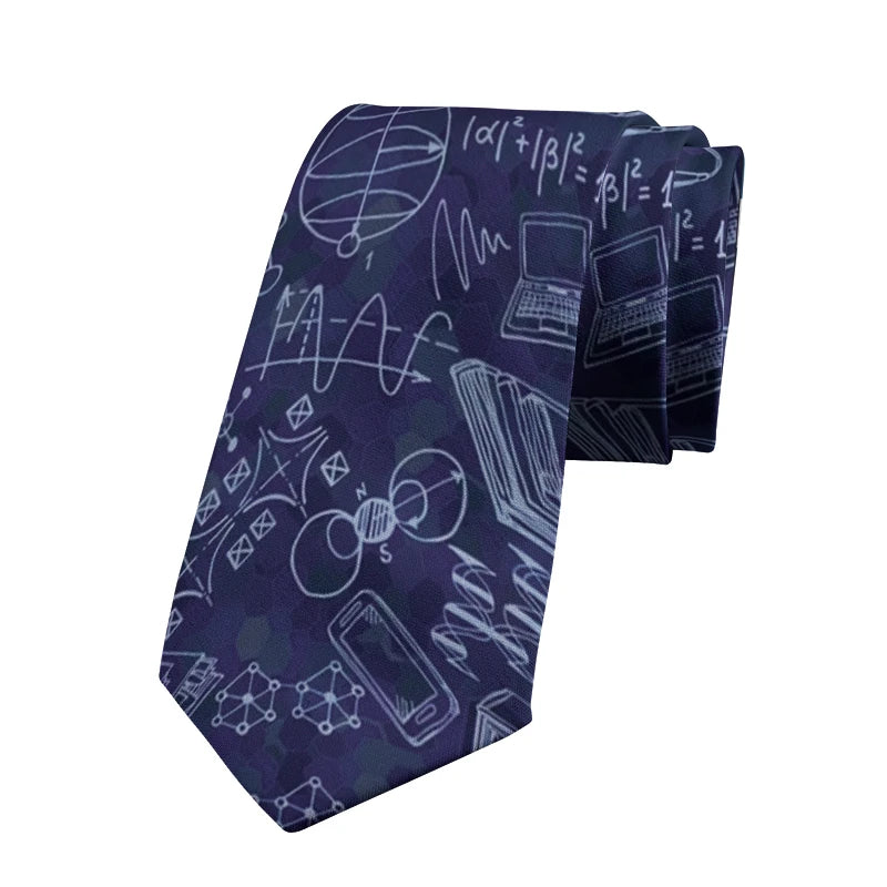 Interesting Creative Mathematical Formulas Casual Tie Scientific Qme style5