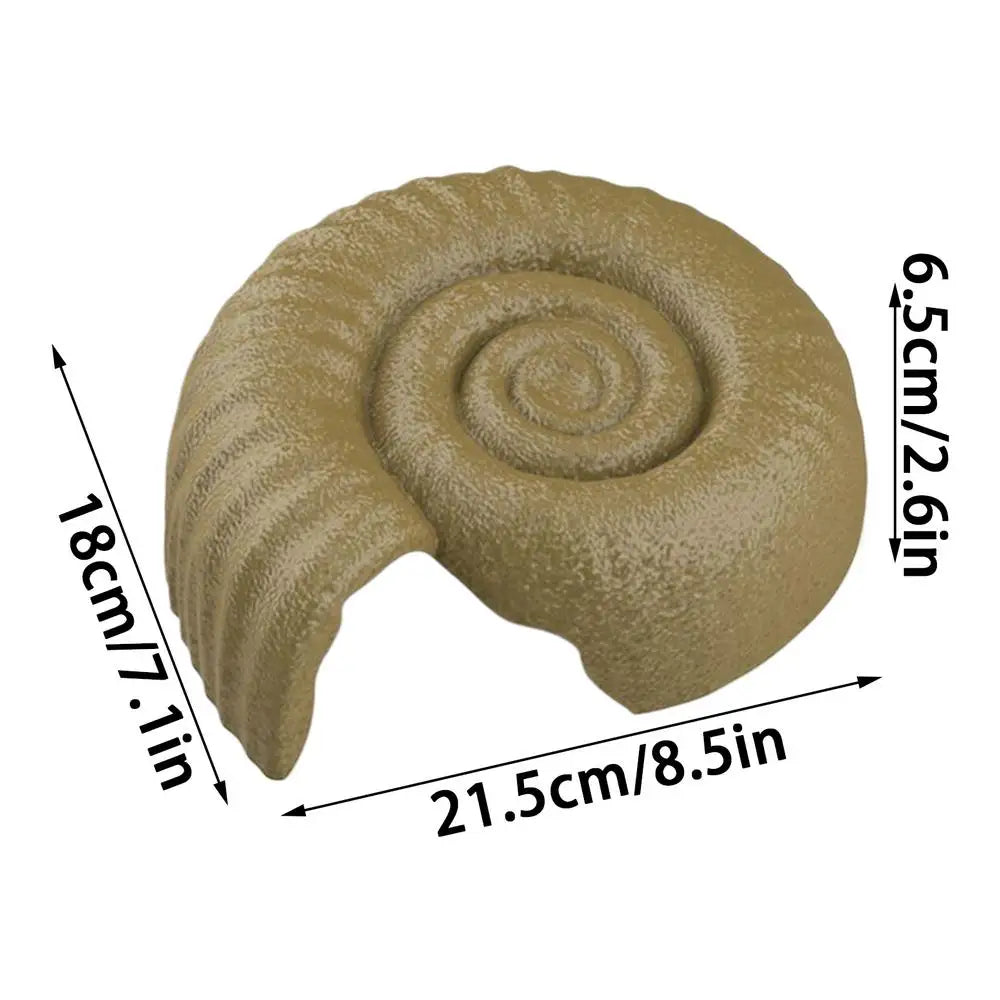 Snake Hide Out Ammonite Shape Cage Shelter Nest Decorative Habitat Qme Army Green China Mainland