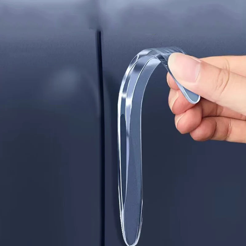4PCS Car Door Anti-Collision Strip Invisible Universal Edge Guard Scratch Car Protector Stickers Decoration Strip Car Accessory Qme