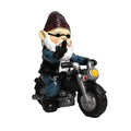 Gnome Dwarf Resin Home Garden Decoration Crafts Ornaments Biker Old Qme A
