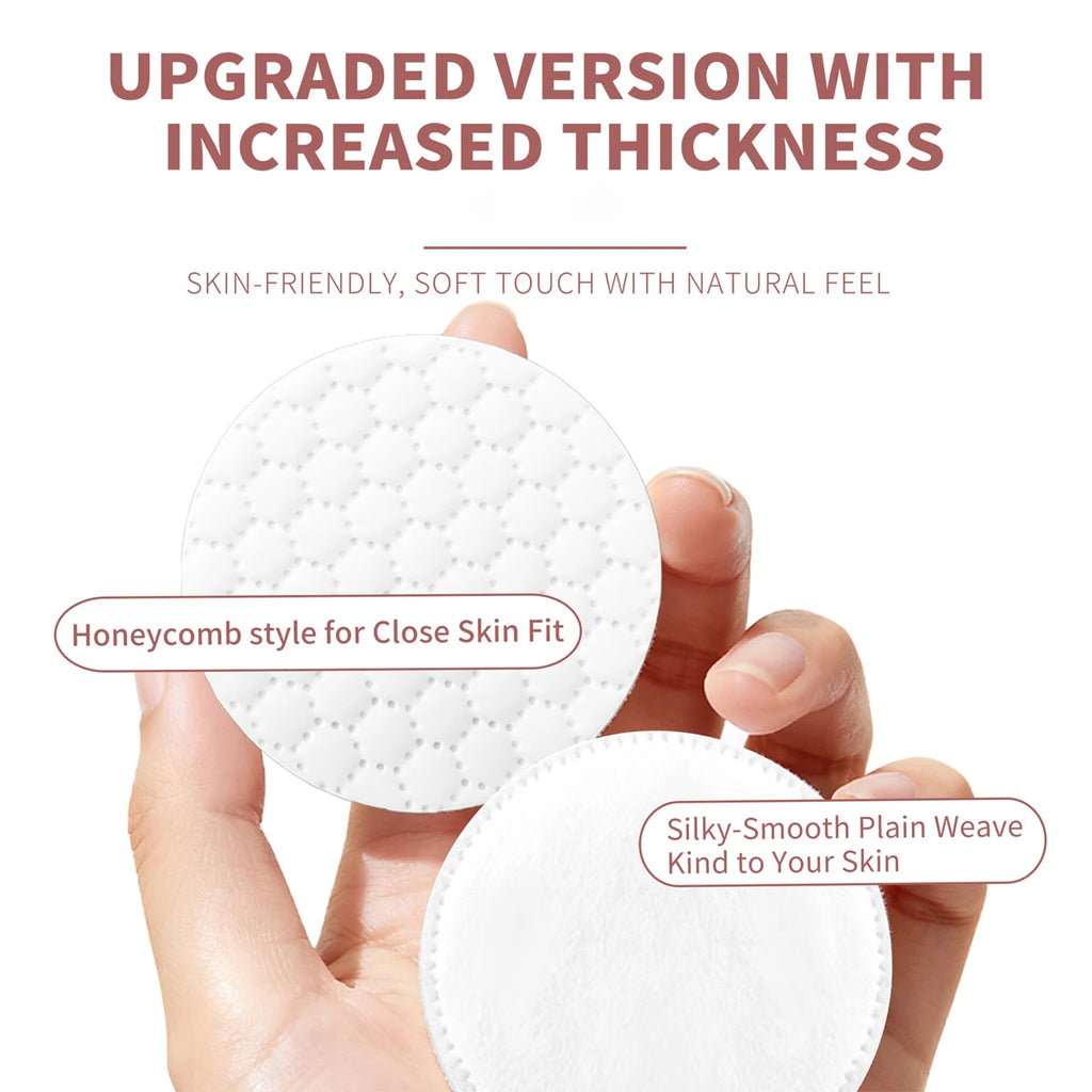 Three-layer Thickened Round Cotton Pads Embossed Edges Disposable Qme